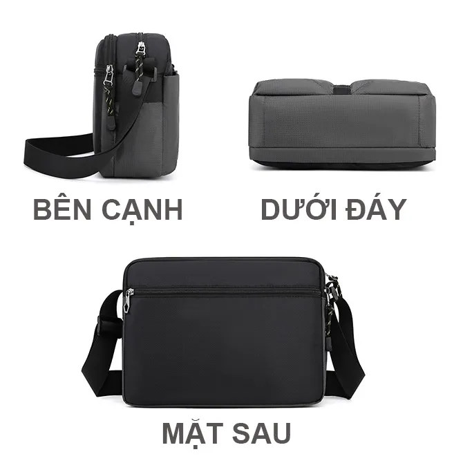 Ảnh Túi đeo chéo nam nữ đựng ipad Hàn Quốc BEE GEE 0139 chất lượng cao vải chống thấm nước 3