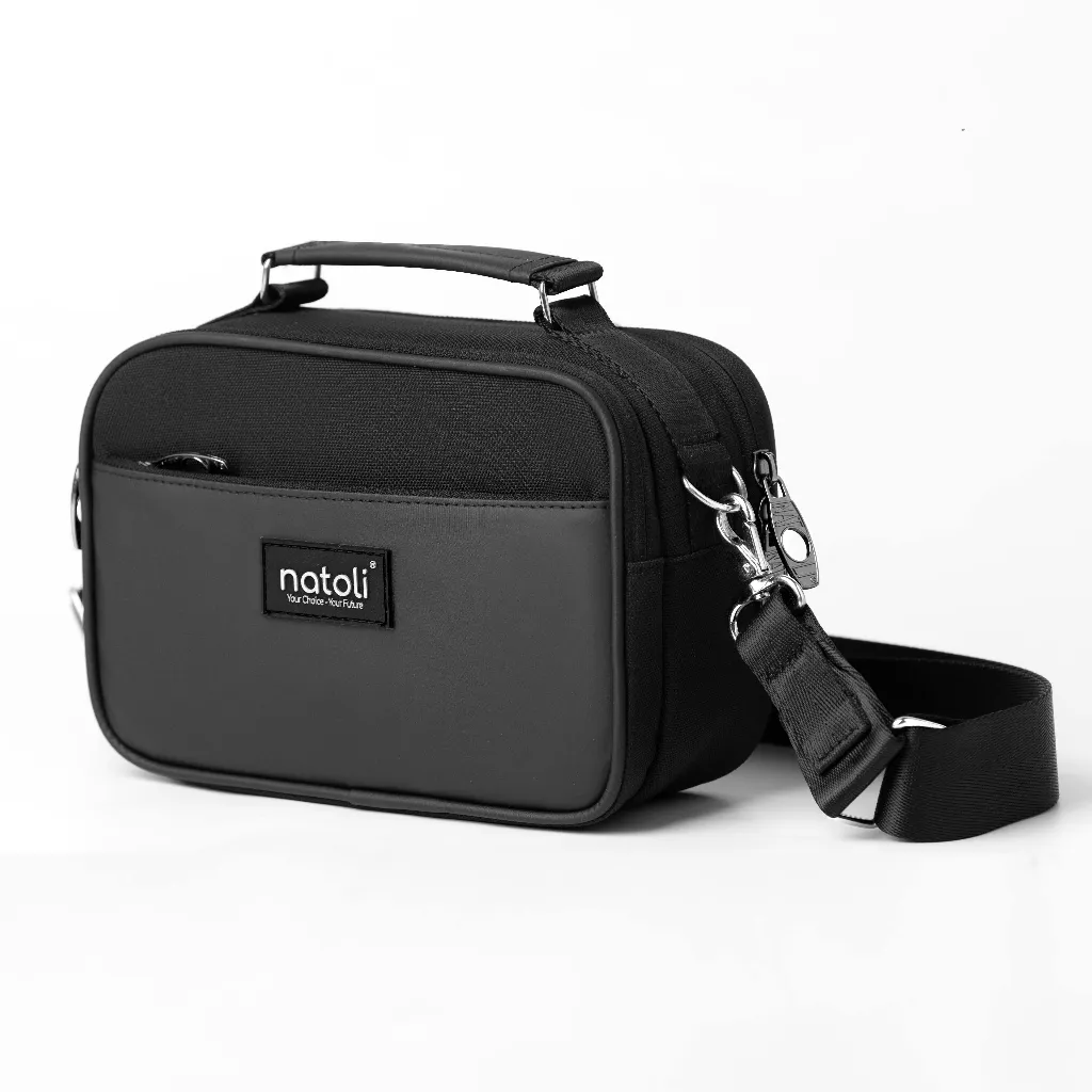 Ảnh Túi đeo chéo nam thương hiệu Natoli nhiều ngăn chống nước cao cấp BST CLASSIC CROSSBAG T8 4