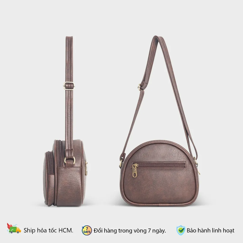 Ảnh Túi đeo chéo nữ mini dáng bầu thời trang Fadoda FN41 4