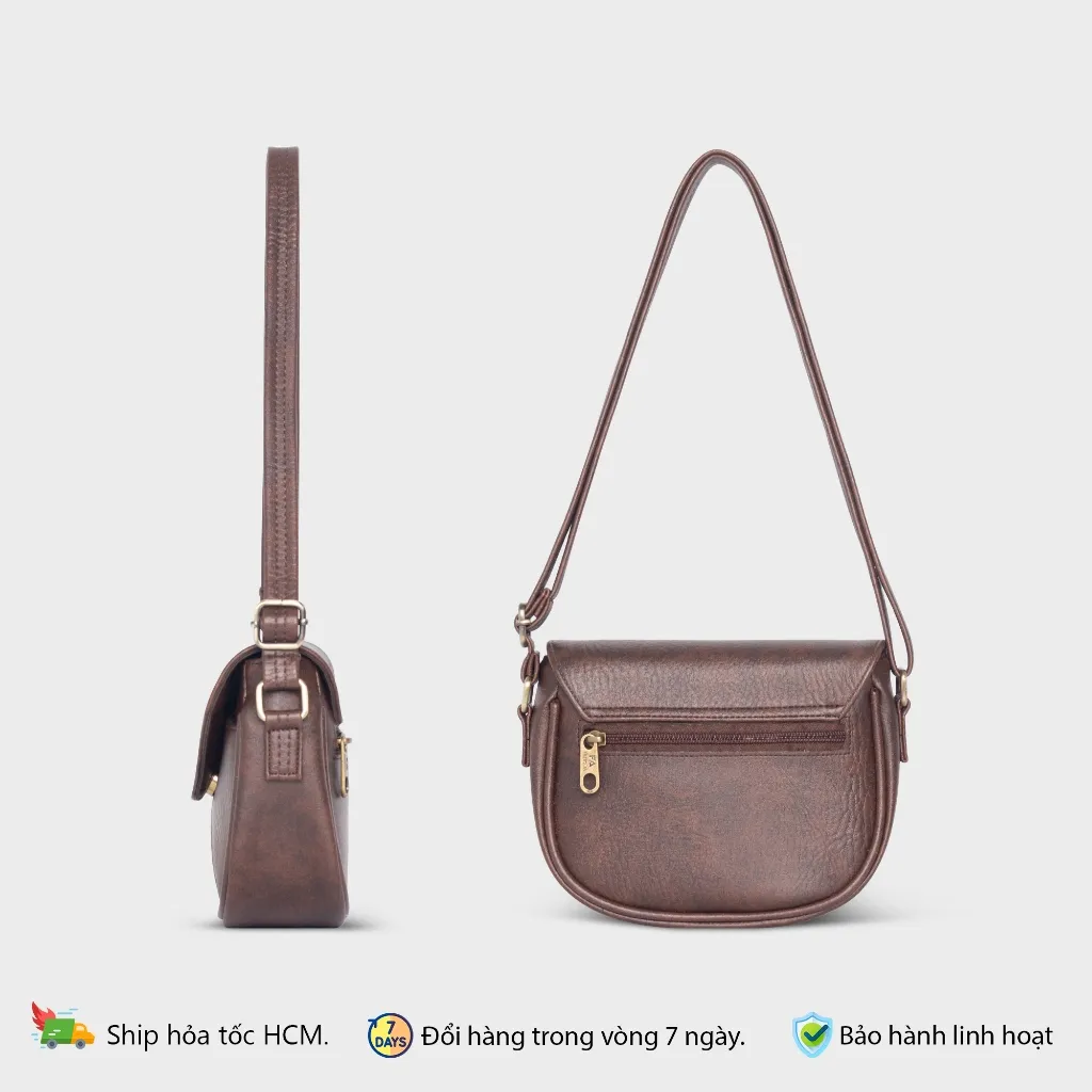 Ảnh Túi đeo chéo nữ nhiều ngăn FADODA FN19 hình bán nguyệt 4