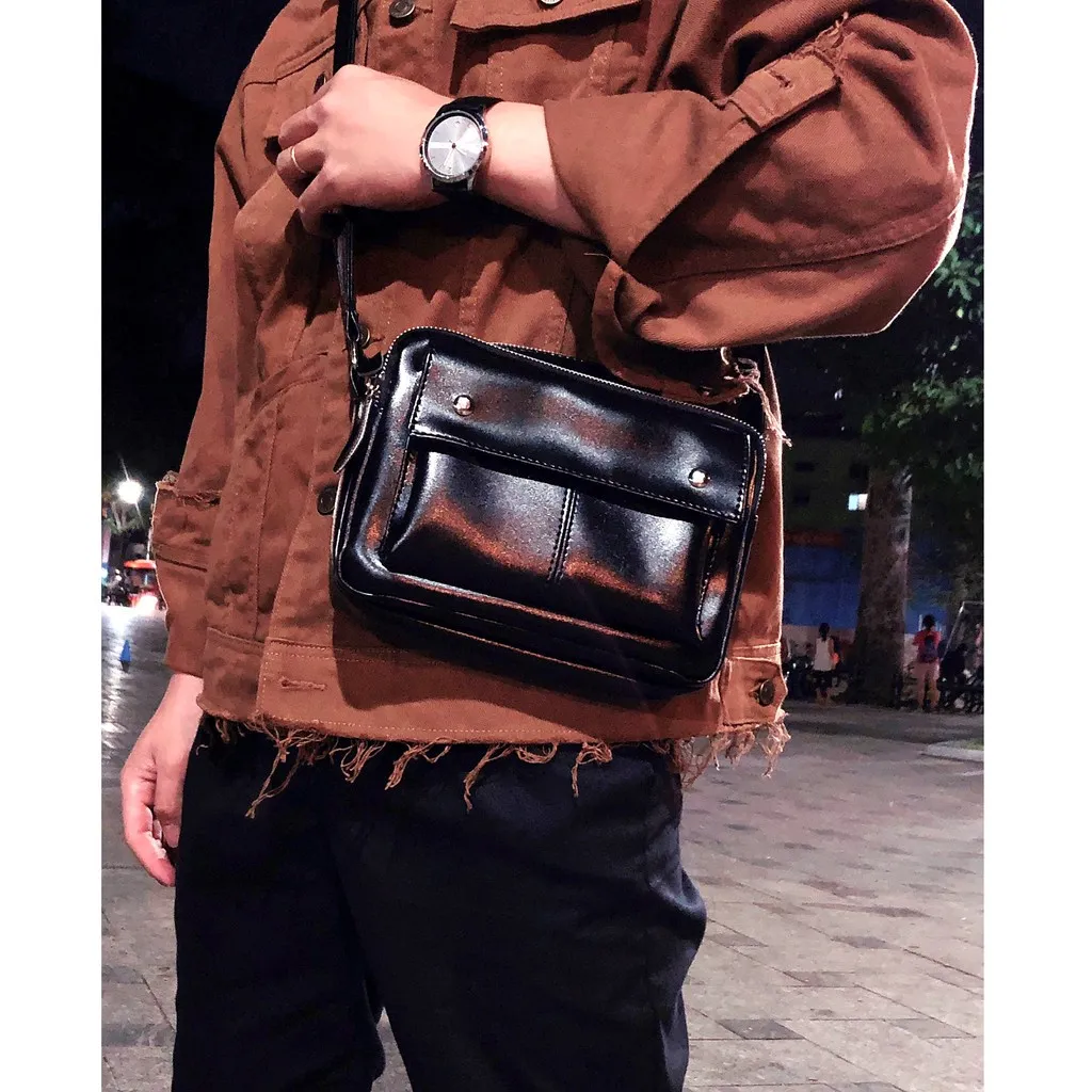 Ảnh Túi Đeo Chéo Unisex Lanpad Messenger bag Da Pu M02 2