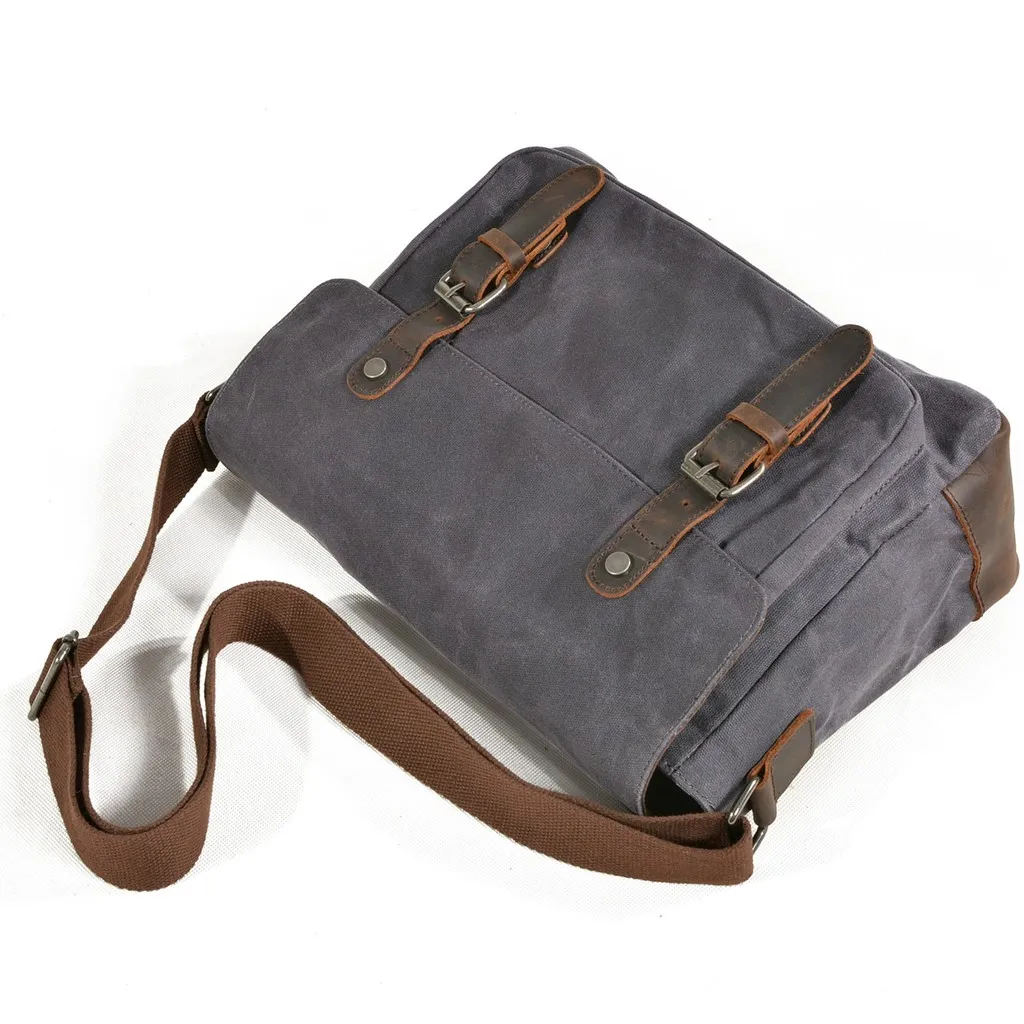 Ảnh Túi đeo chéo vải bố chống nước Anh Tho Leather DC6027 3