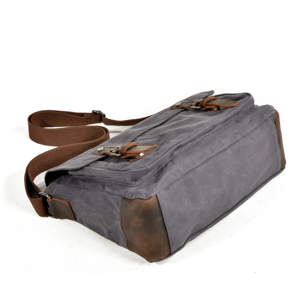 Ảnh Túi đeo chéo vải bố chống nước Anh Tho Leather DC6027 4