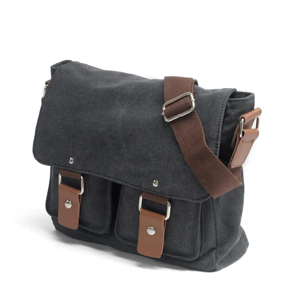 Ảnh Túi đeo chéo vải bố phối da Anh Tho Leather - DC2101 3
