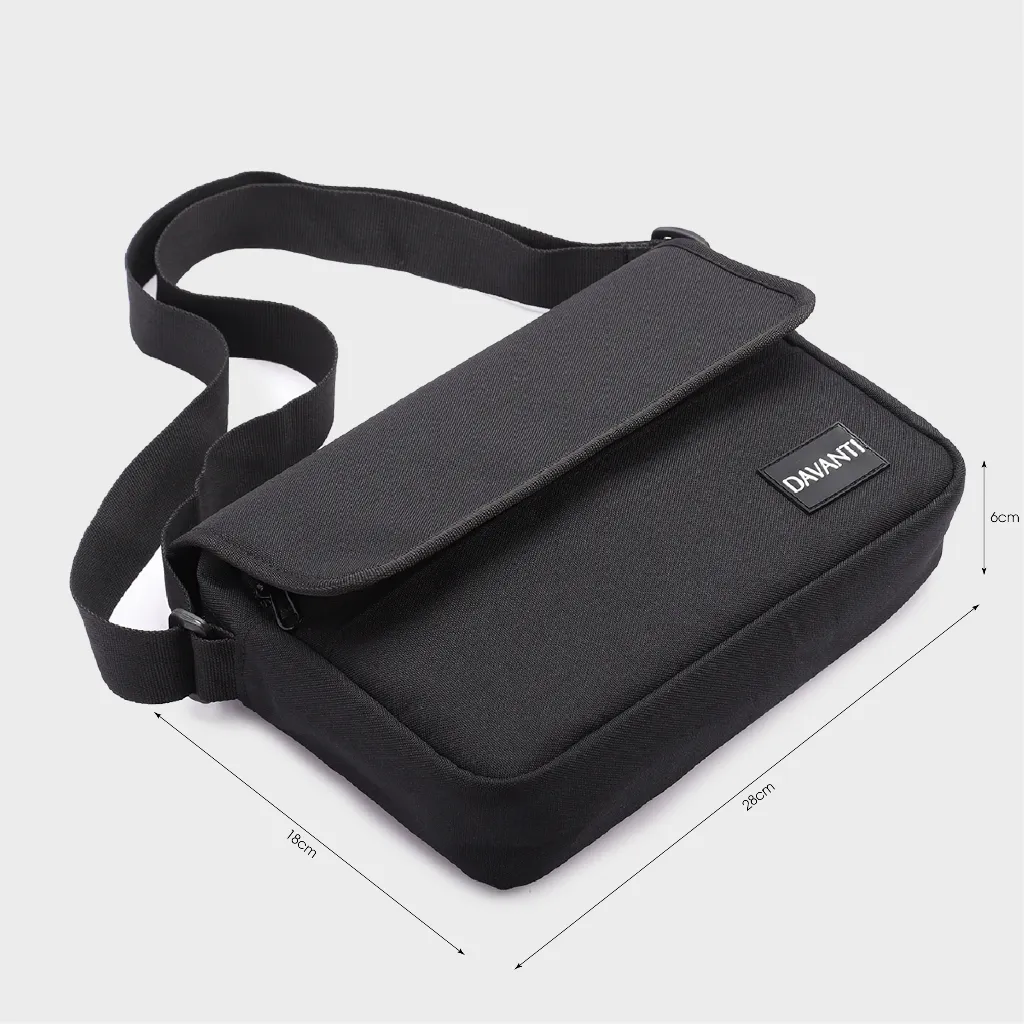 Ảnh Túi Đeo Chéo Vải Canvas DAVANTI Thời Trang DV298 2