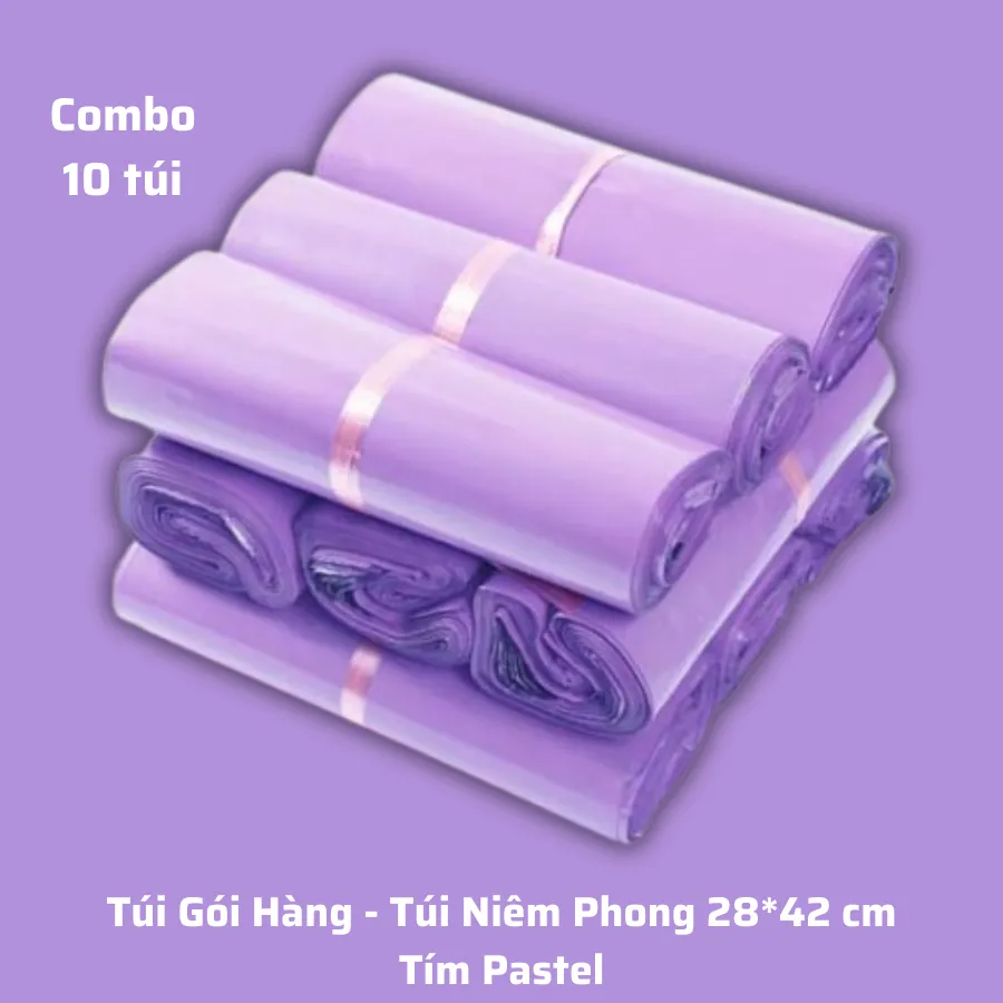 Ảnh Túi Gói Hàng - Túi Niêm Phong Cao Cấp - Combo 10 cái 1