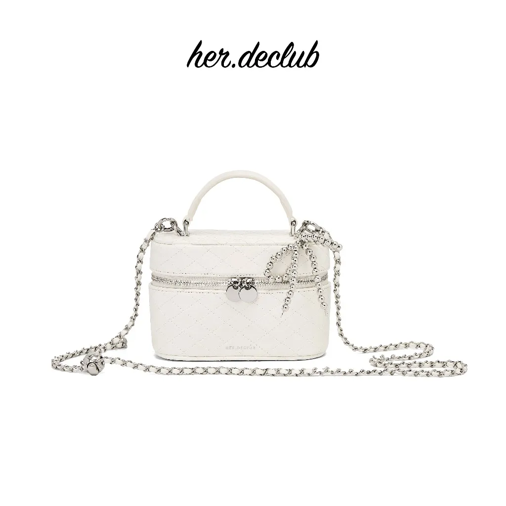 Ảnh Túi Her.declub Ivy Box White ( không gồm charm nơ ) 1