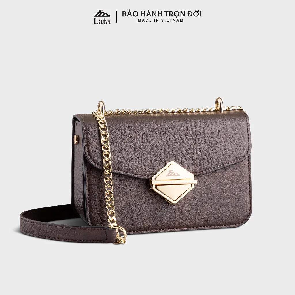Ảnh Túi Lata (Thời trang nữ đi chơi size 17 - Túi đeo chéo da HN97) 1