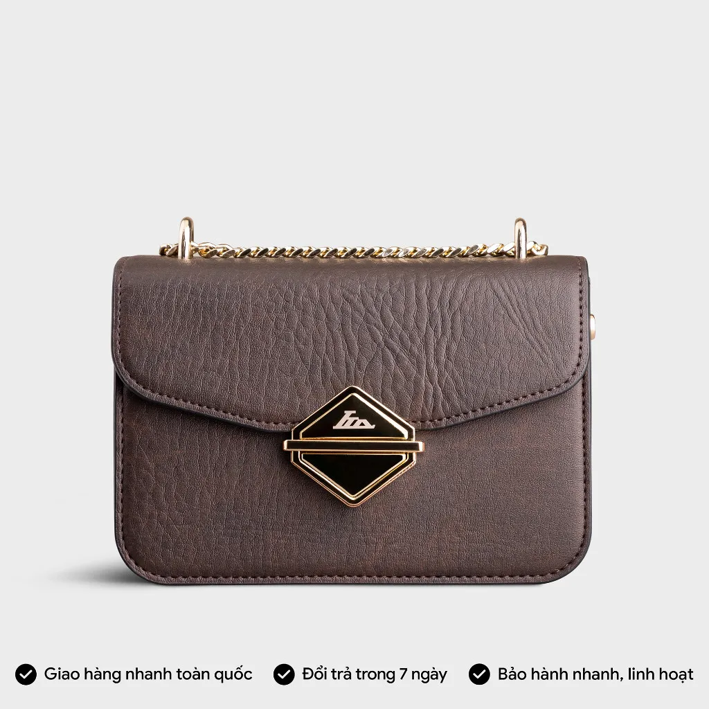 Ảnh Túi Lata (Thời trang nữ đi chơi size 17 - Túi đeo chéo da HN97) 2