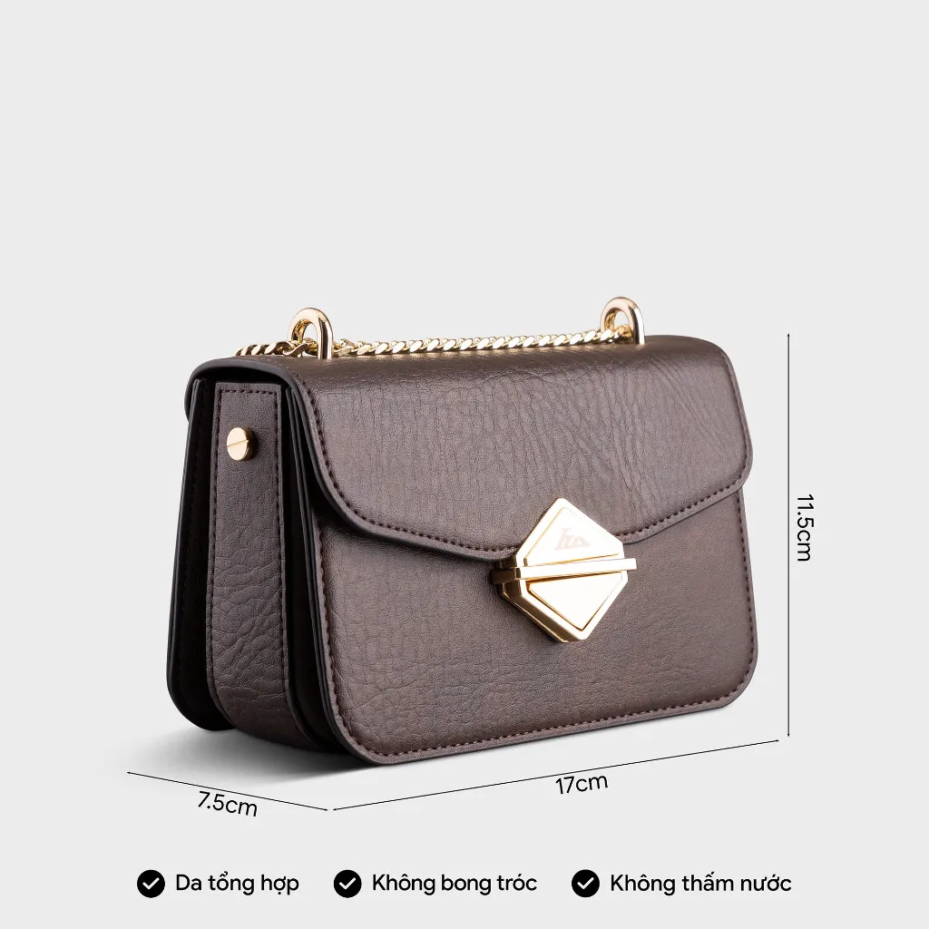 Ảnh Túi Lata (Thời trang nữ đi chơi size 17 - Túi đeo chéo da HN97) 3