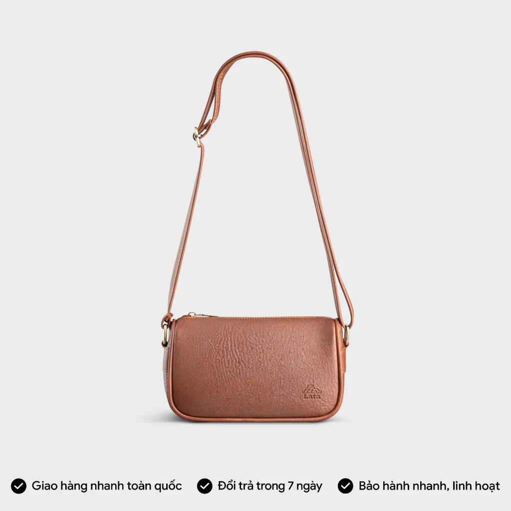 Ảnh Túi Lata (Thời trang nữ đi chơi size 21 - Túi đeo chéo da HN119) 1