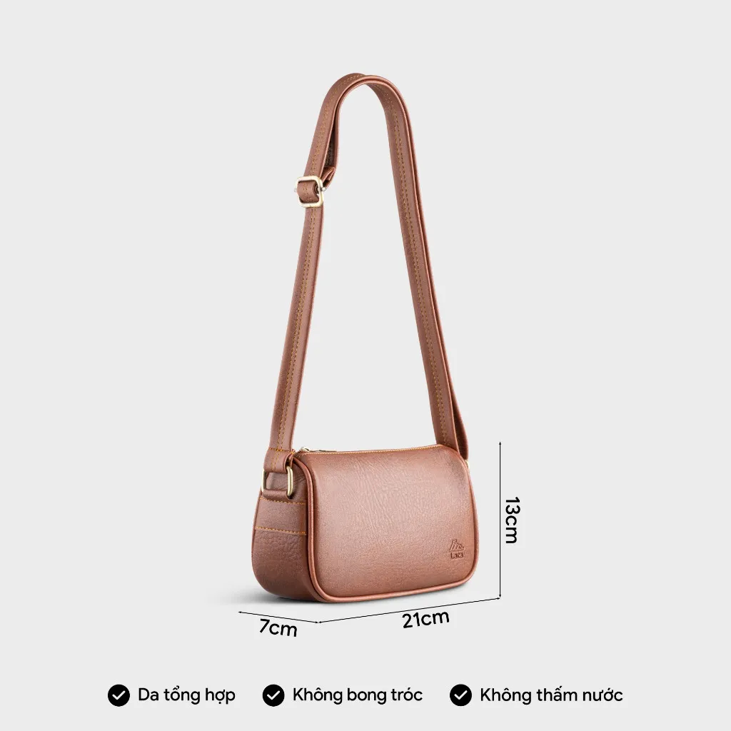 Ảnh Túi Lata (Thời trang nữ đi chơi size 21 - Túi đeo chéo da HN119) 2