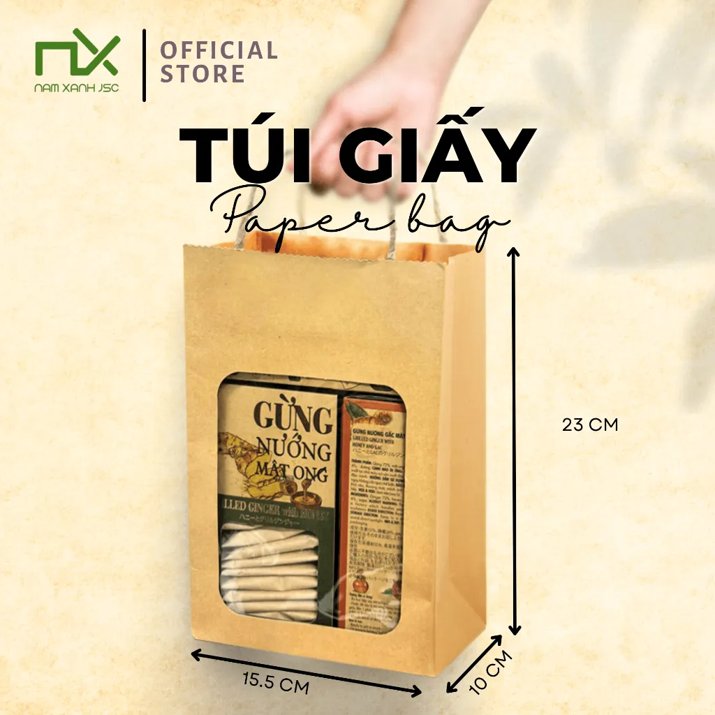 Ảnh Túi Nam Xanh Túi Giấy, Có Quai Đựng Quà Tặng Sang Trọng Thân Thiện Môi Trường 3