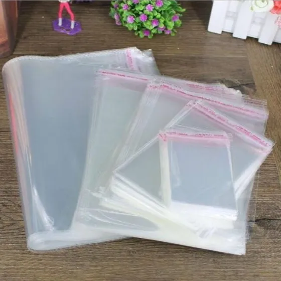 Ảnh Túi OPP bọc truyện tranh nhiều kích thước 11,3x17,6 và 13x18 - Bọc 1A 1B 2 5 - Không phải bọc bìa - 50 túi/ gói 1