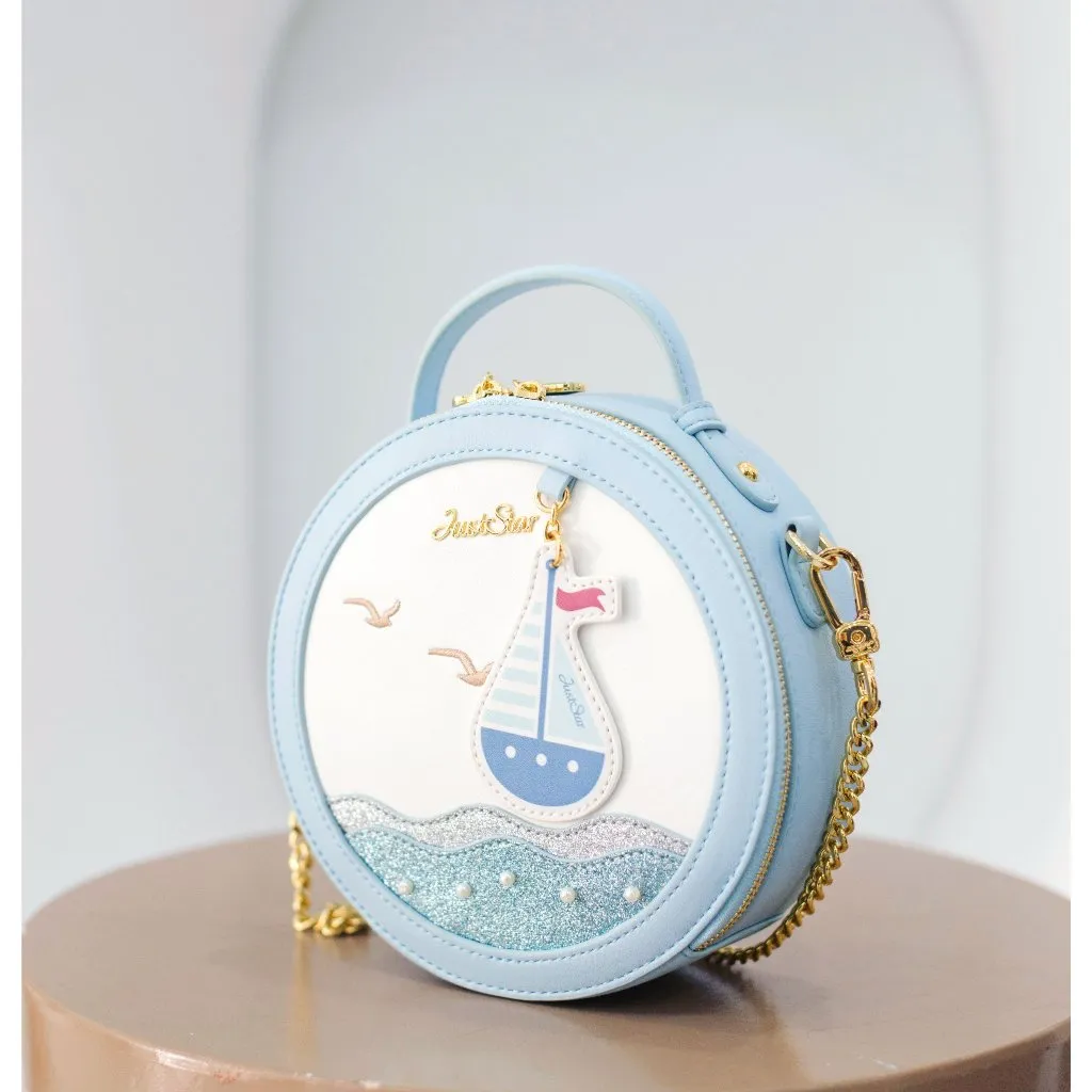 Ảnh Túi phom tròn đẹp dễ thương cute Just Star thuyền và biển ViAnh Store 171277 1