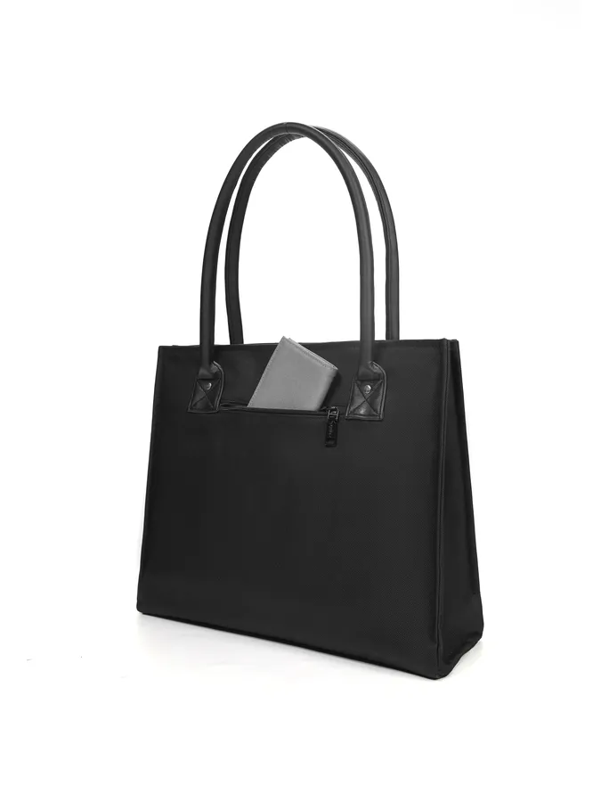 Ảnh Túi Tote Đeo Vai Vải Phối Da JAMMIE Nam Nữ Bền Đẹp Chống Nước Thời Trang | Local Brand M STUDIO 4