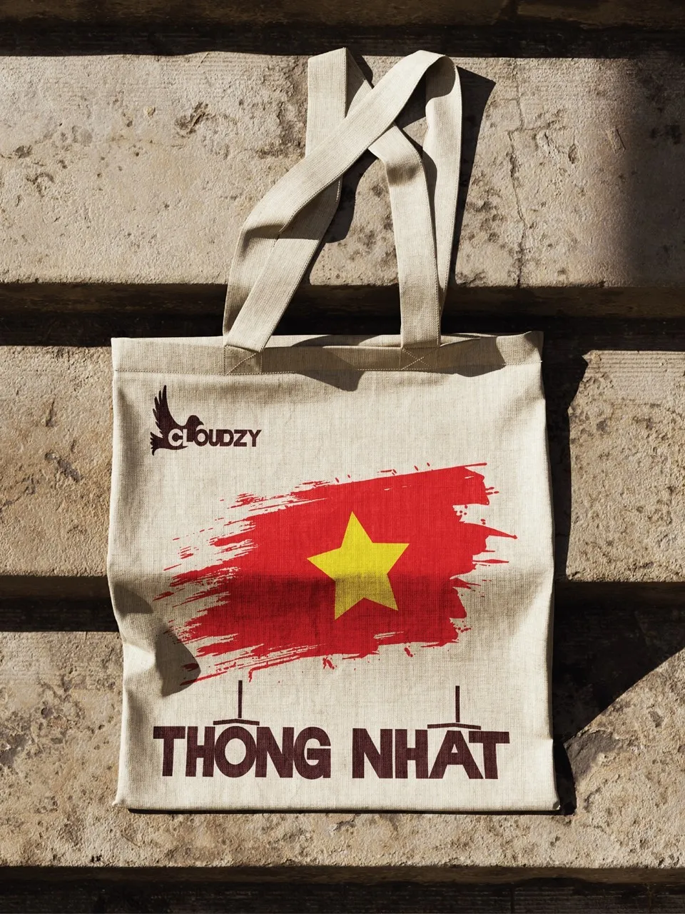 Ảnh Túi Tote vải Canvas nữ nam dày dặn in hình Giải Phóng Miền Nam 30/4 Cloudzy 3