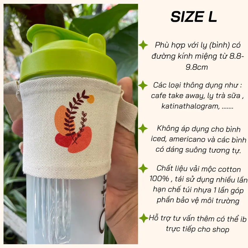 Ảnh Túi treo ly quà tặng KH Thân Thiết ( chọn size nhắn shop) 3