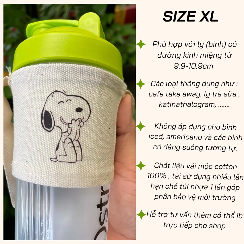 Ảnh Túi treo ly quà tặng KH Thân Thiết ( chọn size nhắn shop) 4
