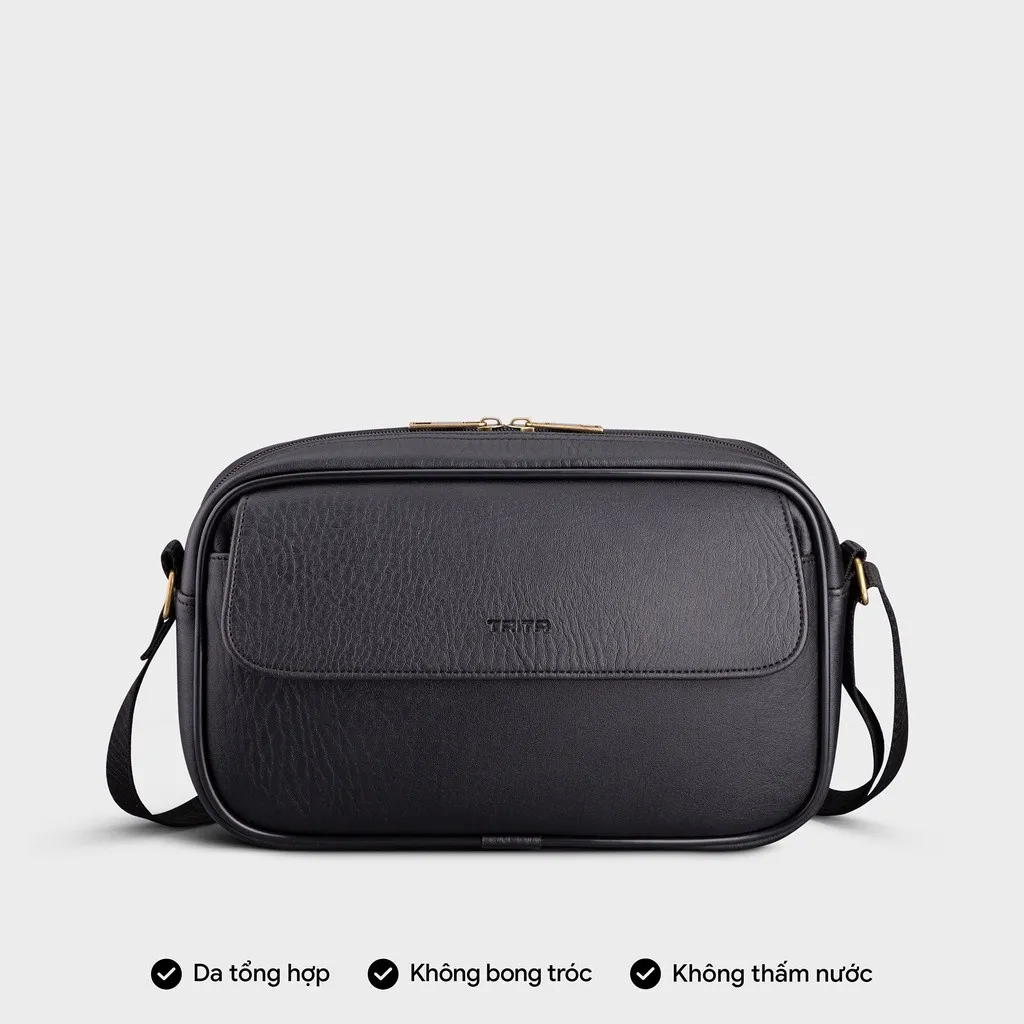 Ảnh Túi Trita (Thời trang nam đa năng phối ngăn - Túi đeo chéo da RTN11) 2
