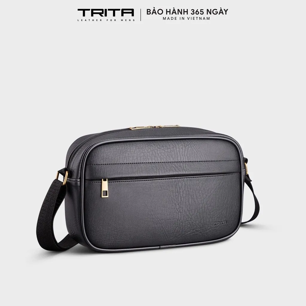 Ảnh Túi Trita (Thời trang nam bo viền - Túi đeo chéo da RTN10) 1