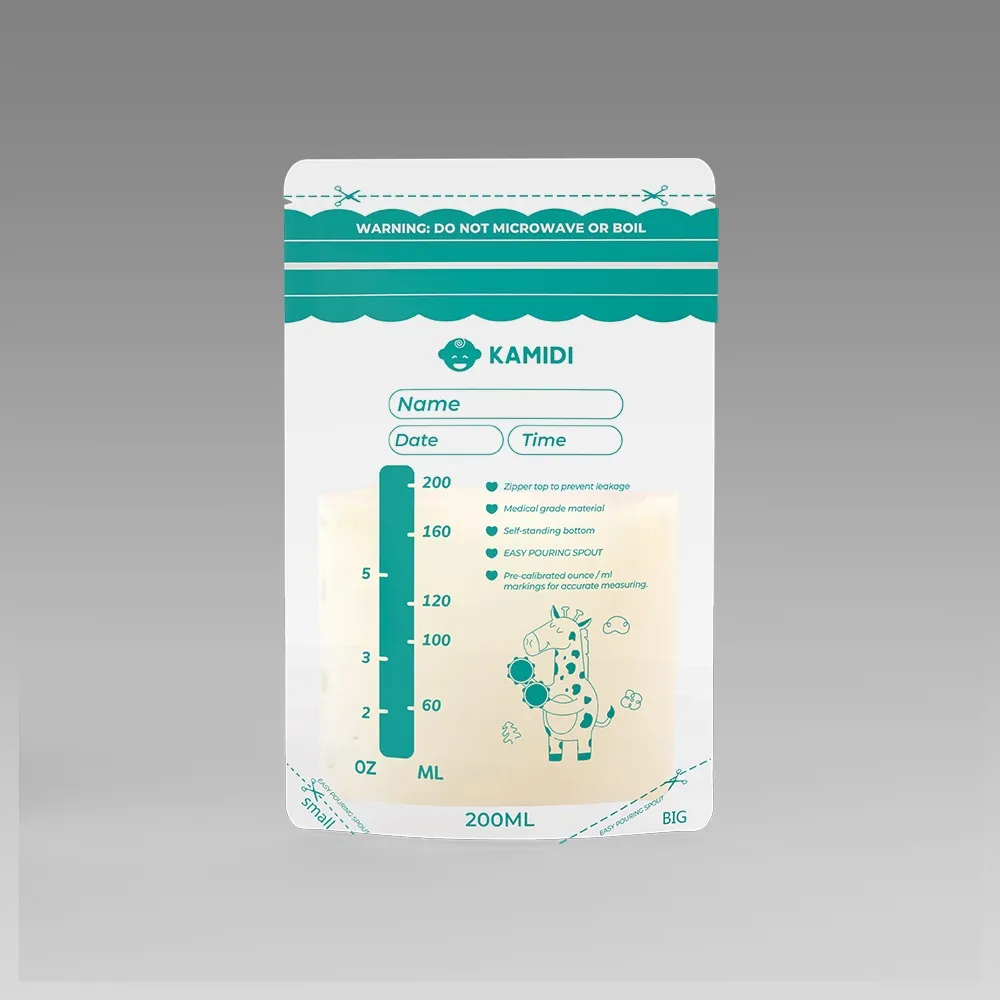 Ảnh Túi Trữ Sữa Kamidi Hộp 50c Dung Tích 200ml Không Chứa BPA Có Vòi Rót Bình Sữa Tiện Lợi 4