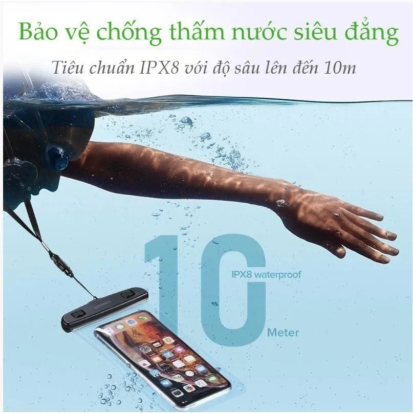 Ảnh Túi đựng điện thoại UGREEN 60959 50919 chống nước tiêu chuẩn IPX8 độ sâu 10m 4