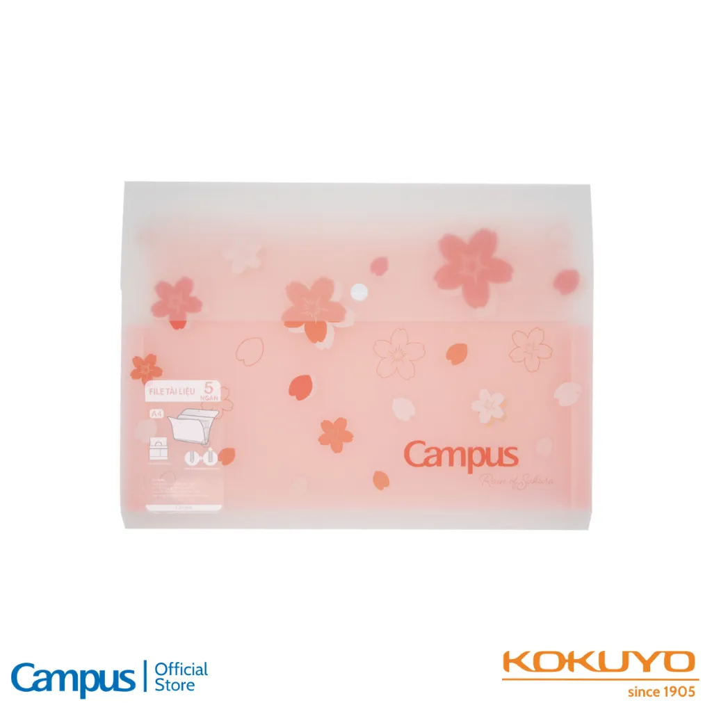 Ảnh Túi Đựng Tài Liệu 5 Ngăn Campus Series Rain Of Sakura A4 1