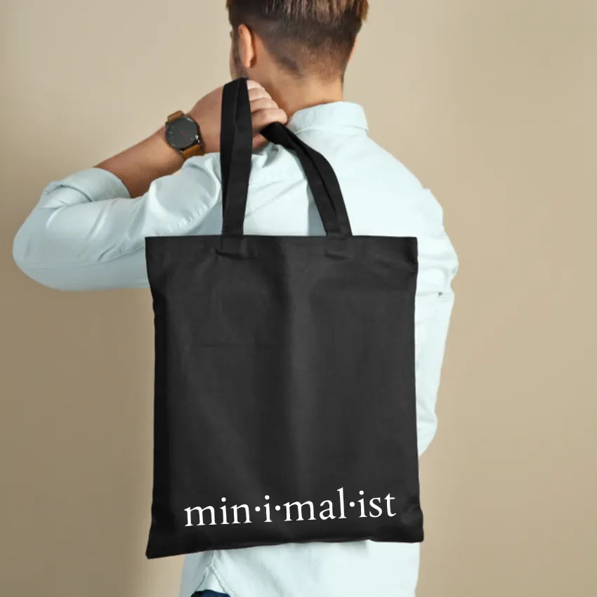 Ảnh Túi Vải Tote Ginko có dây kéo khóa ( túi con) phong cách ulzzang Hàn Quốc in hình Minimalist B14-M96 2