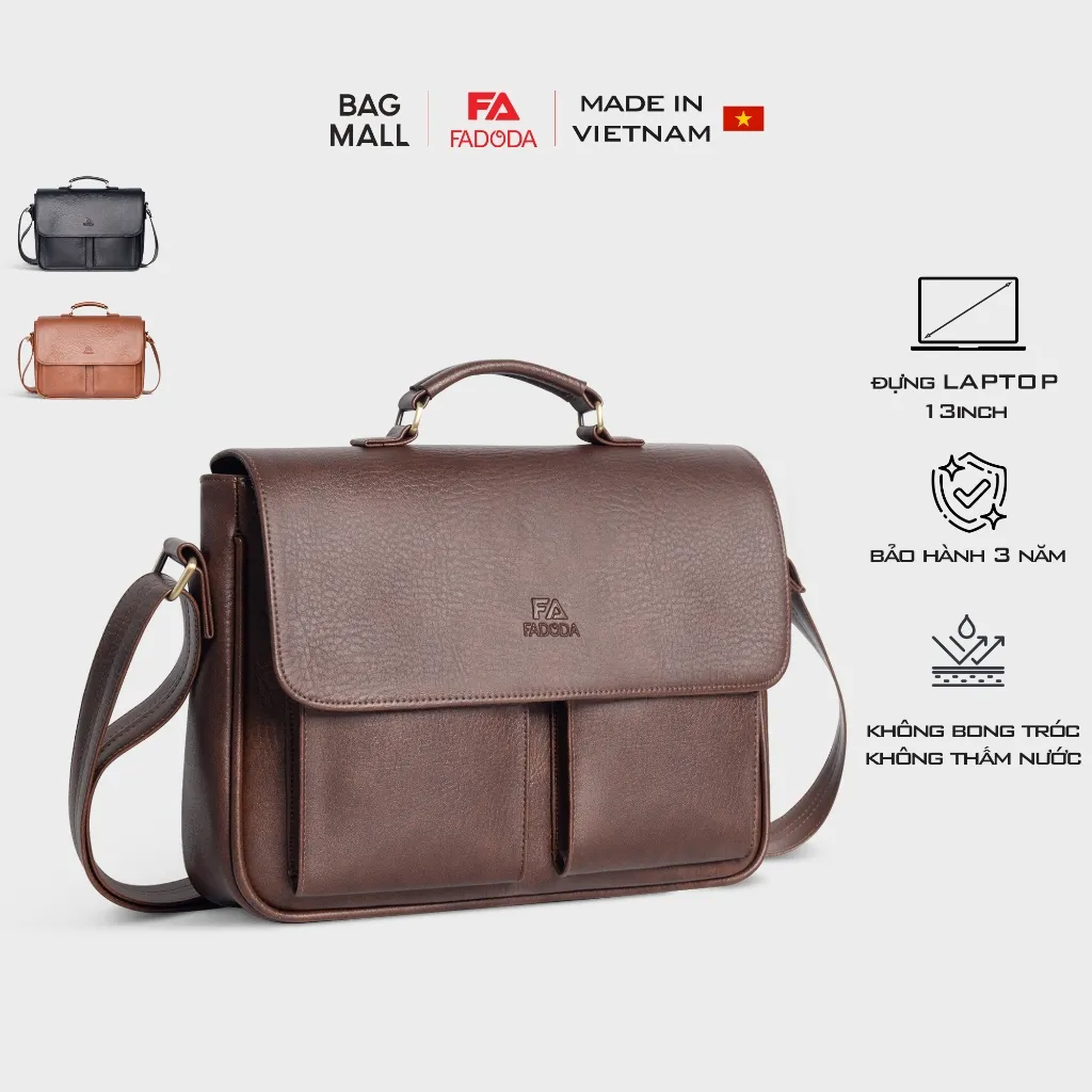 Ảnh Túi xách da nam công sở Fadoda FDC7 1