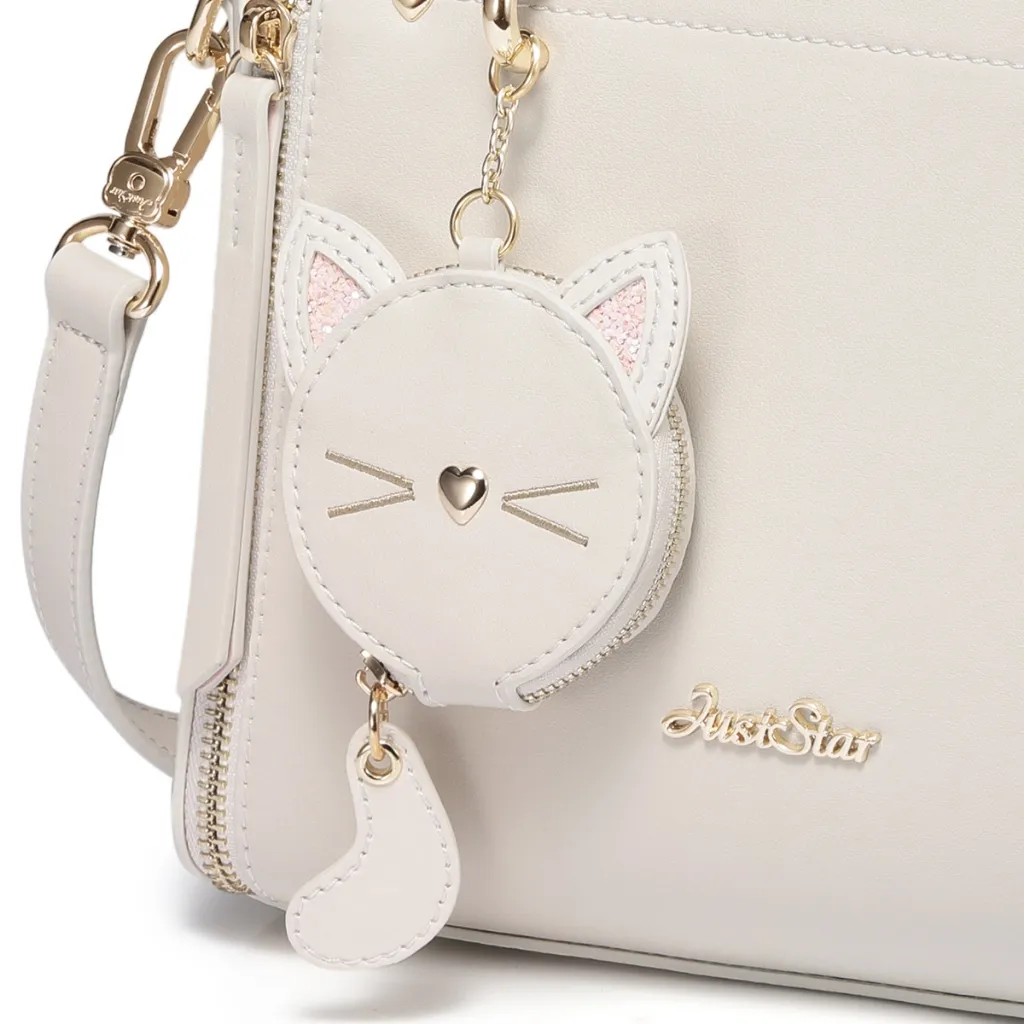 Ảnh Túi xách đẹp dễ thương Just Star charm ví mèo ViAnh Store 172043AKK 4