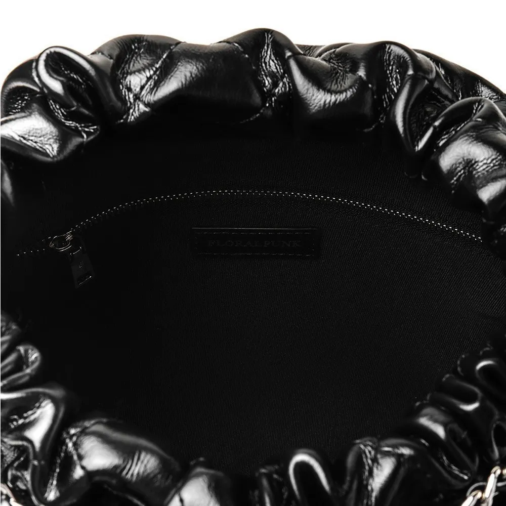 Ảnh Túi xách Floralpunk Brooklyn Pocket Shopper - Black - Chất liệu da PU cao cấp 3
