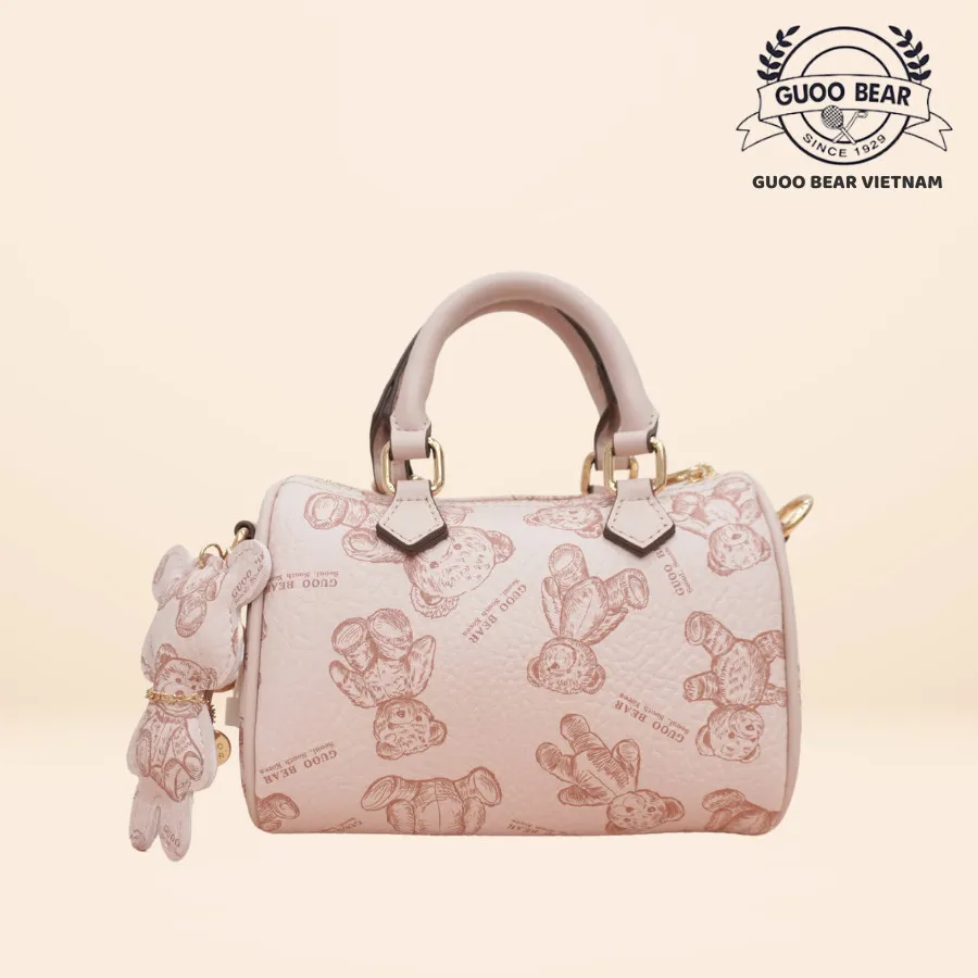 Ảnh Túi xách GUOO BEAR chính hãng - GU8027 đeo vai kèm charm gấu xinh xắn 4