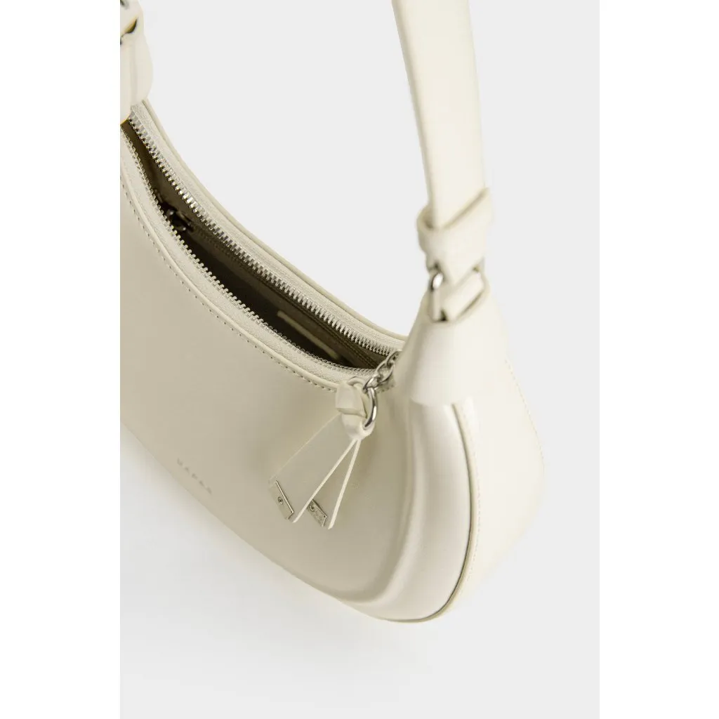 Ảnh Túi Xách Hobo Dập Nổi Line Embossed White Sz 23 HAPAS - TDV240369 4