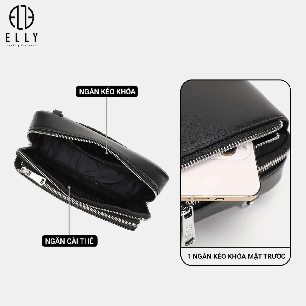 Ảnh Túi xách nam cao cấp da thật ELLY- ETM21 3