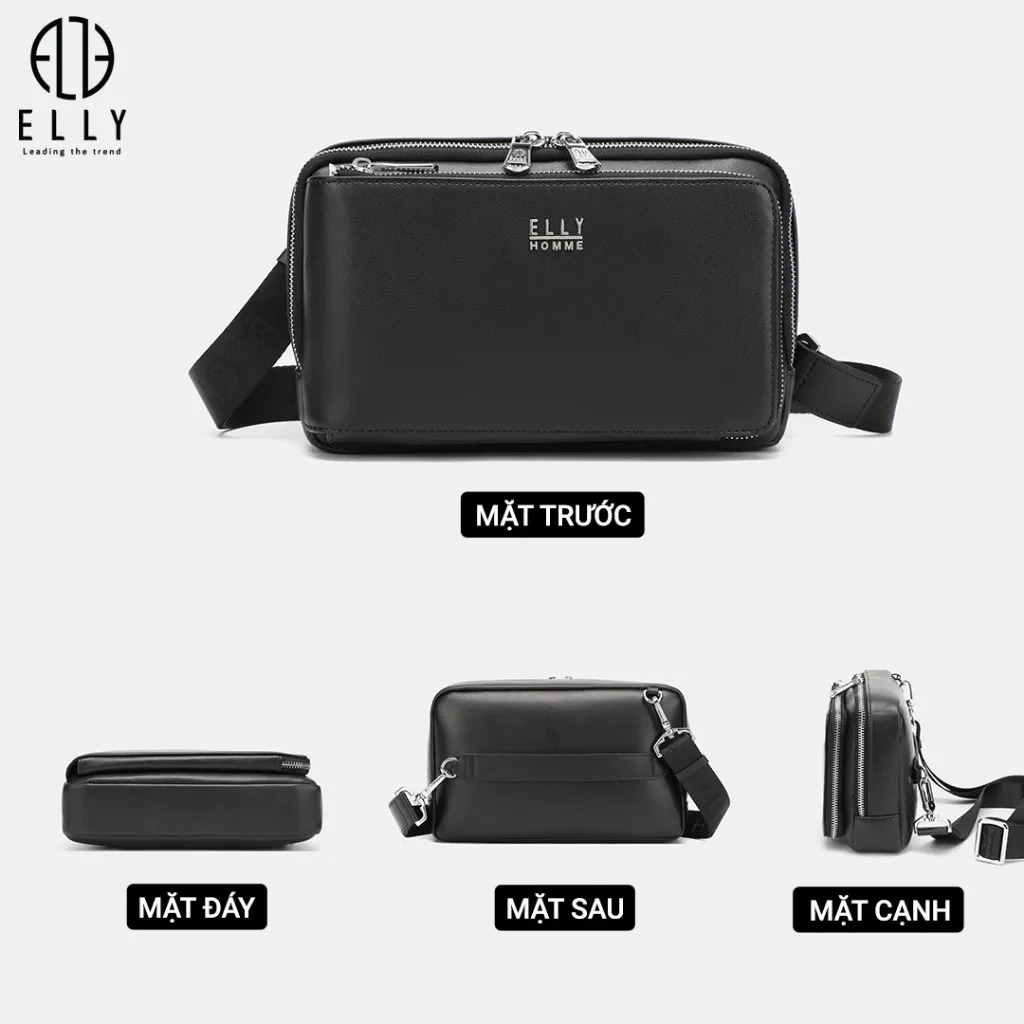 Ảnh Túi xách nam cao cấp da thật ELLY- ETM21 4