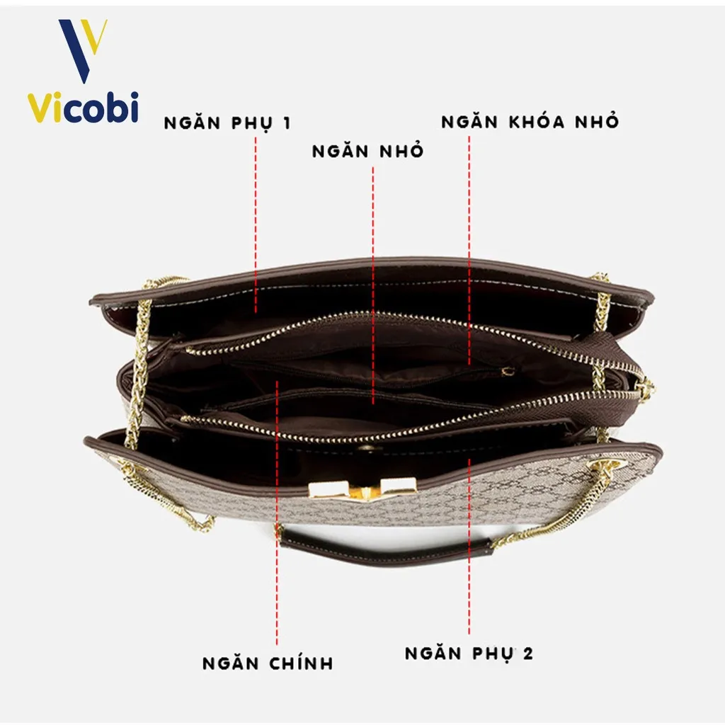 Ảnh Túi xách nữ Balake Vicobi V2, dây đeo vai hoặc chéo 4