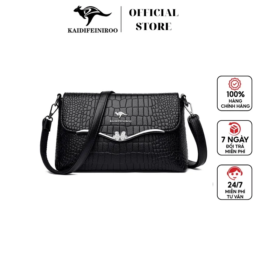Ảnh Túi xách nữ cao cấp đẹp KAIDIFEINIROO KF17 (9610) phong cách Hàn Quốc đủ 2 dây size 27cm 1