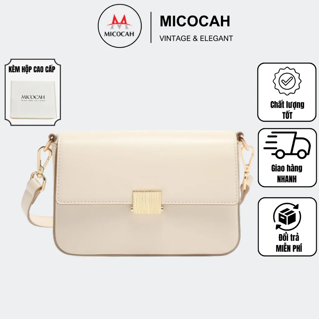 Ảnh Túi Xách Nữ Chính Hãng MICOCAH Đeo Chéo Đeo Vai Thời Trang Da Cao Cấp Cực Đẹp MC08 (KÈM HỘP) 1