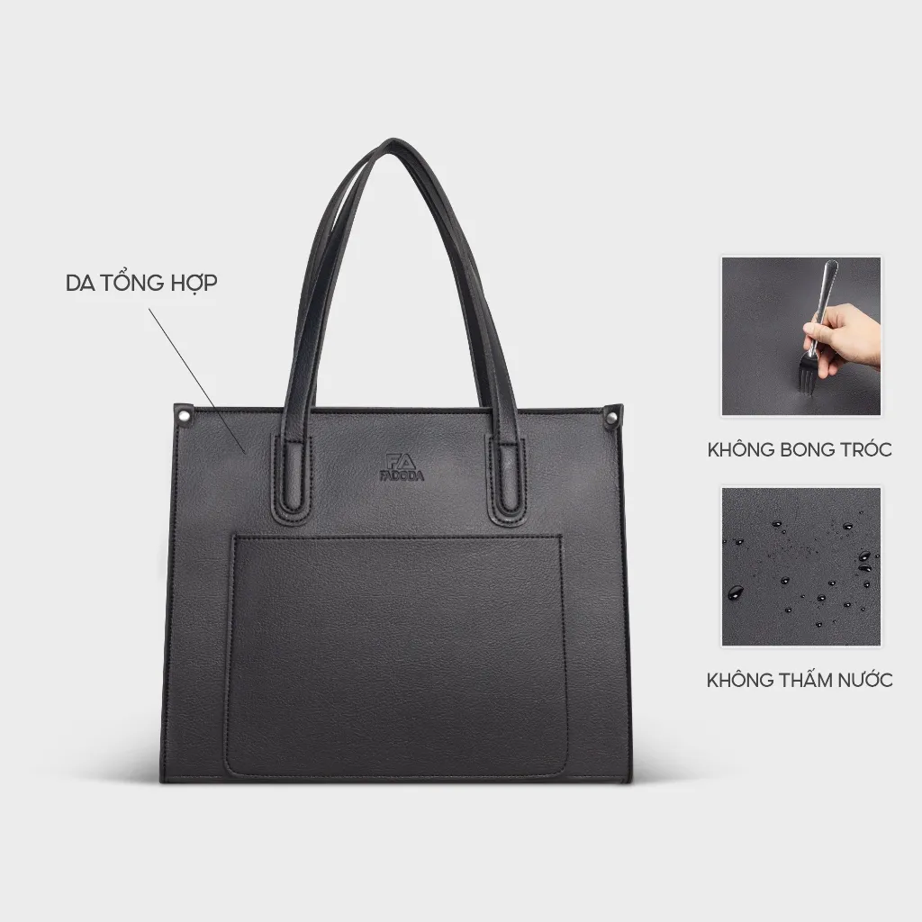 Ảnh Túi xách nữ công sở đa năng FADODA FTX2 đựng vừa laptop 14 inch và tài liệu khổ a4 3