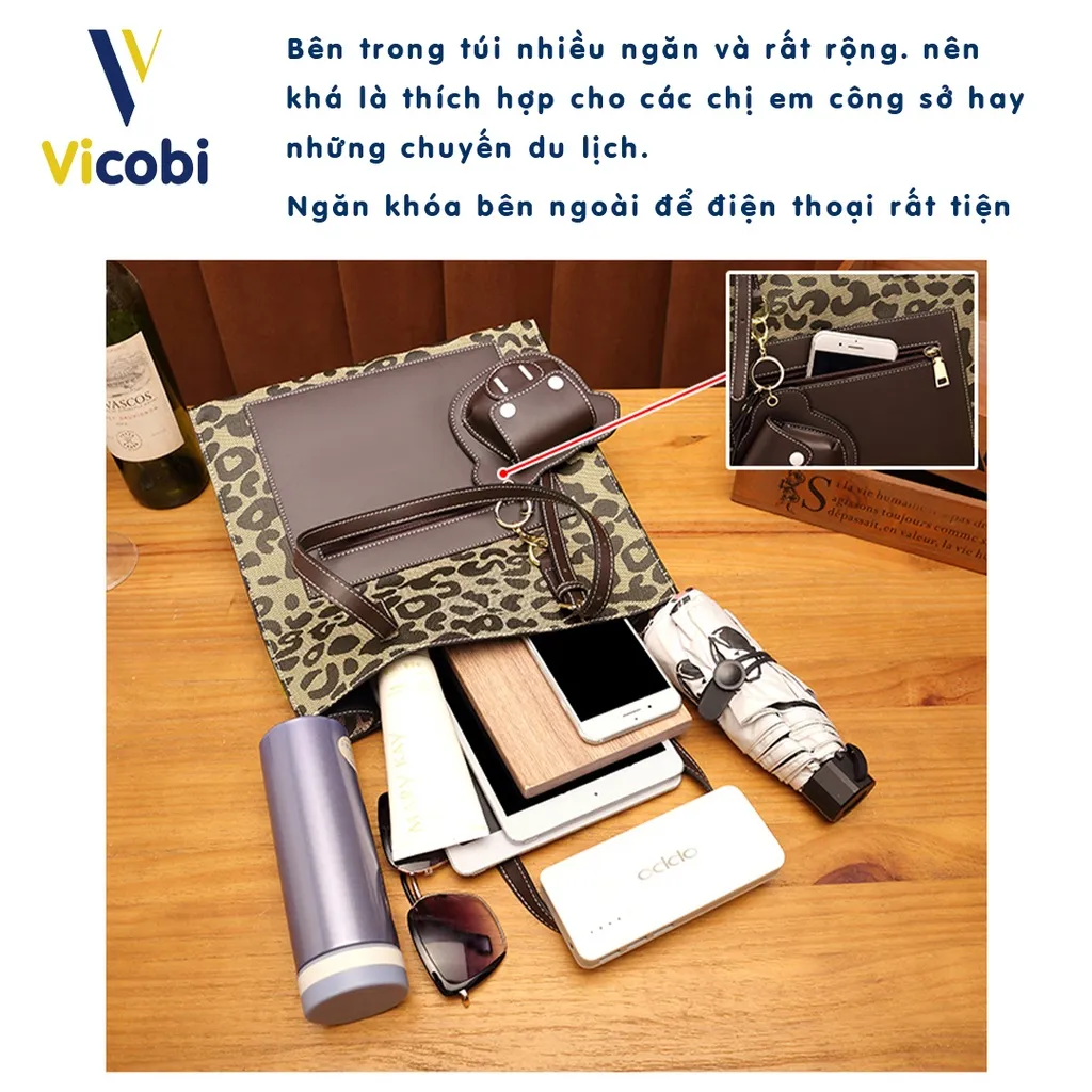 Ảnh Túi xách nữ công sở Amber Vicobi V8 3