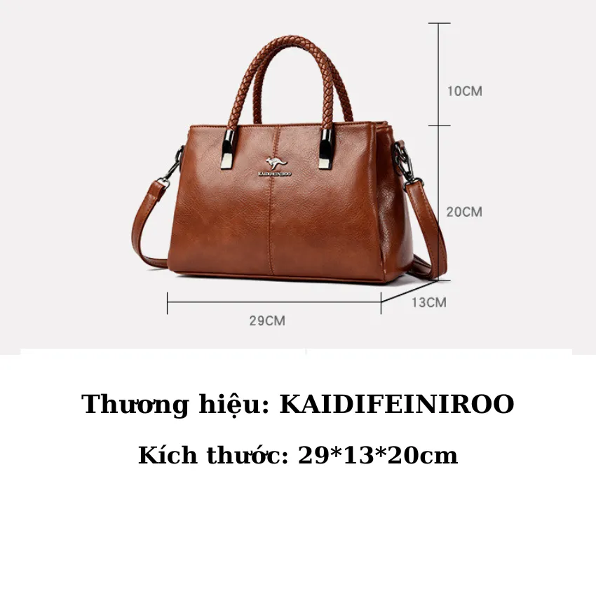 Ảnh Túi xách nữ công sở đẹp cao cấp Hàn Quốc đeo vai đeo chéo Kaidifeiniroo KF50 (9660) 1