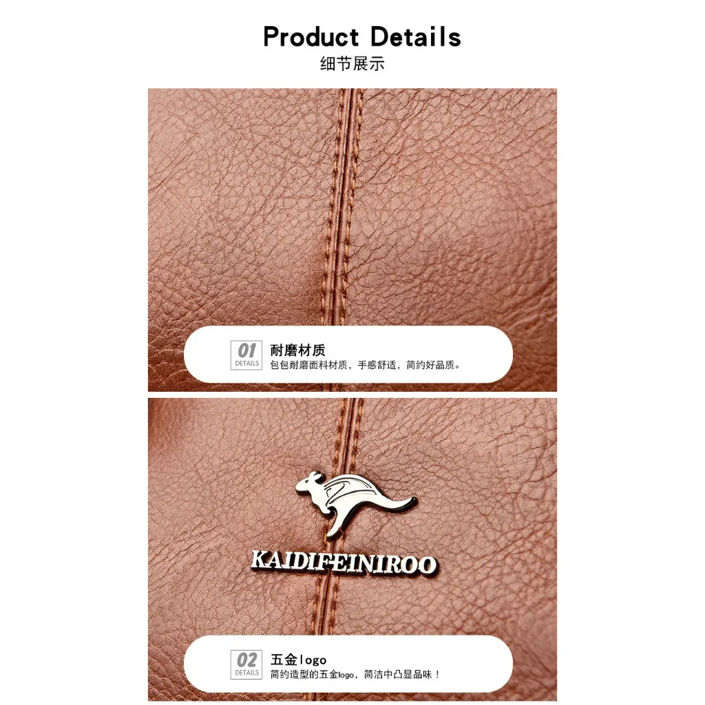 Ảnh Túi xách nữ công sở đẹp cao cấp Hàn Quốc đeo vai đeo chéo Kaidifeiniroo KF50 (9660) 3