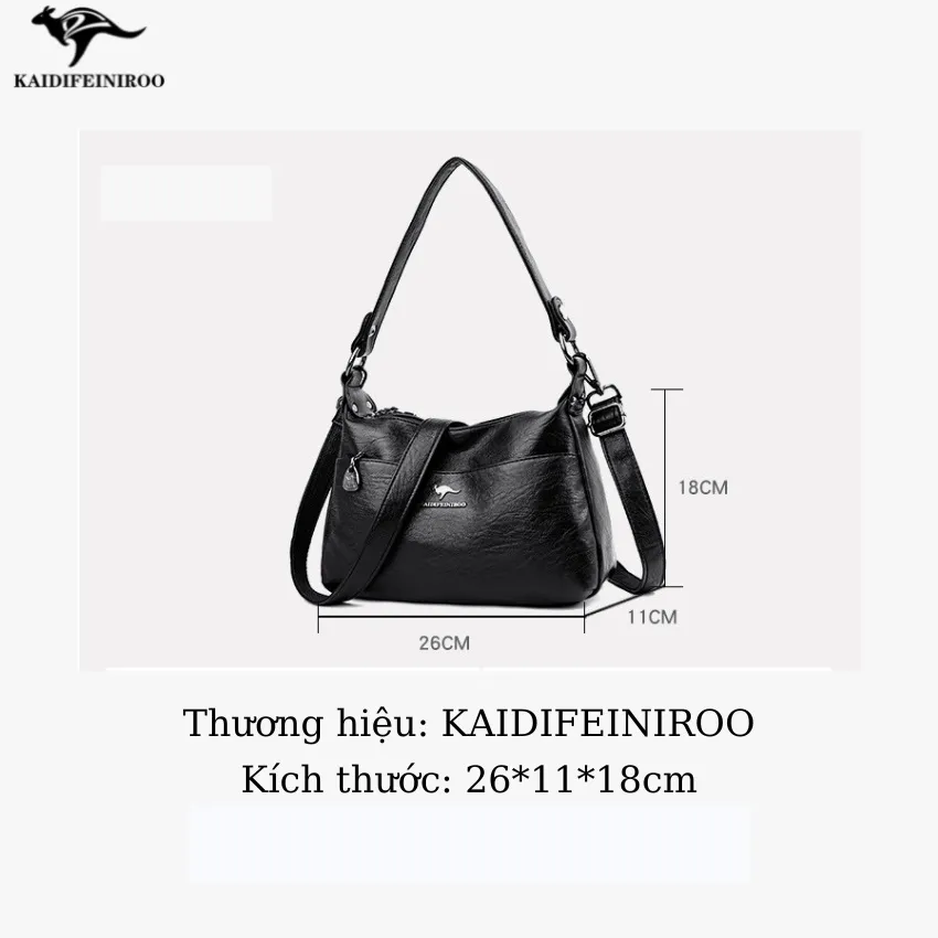 Ảnh Túi xách nữ công sở đẹp thời trang cao cấp Hàn Quốc KAIDIFEINIROO KF23 (8003) Đủ 2 Dây. 2