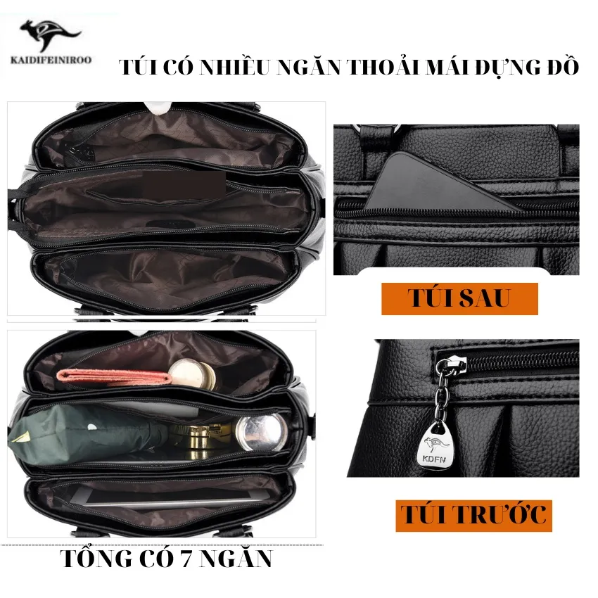 Ảnh Túi xách nữ công sở Hàn Quốc thời trang cao cấp đẹp KAIDIFEINIROO KF35 (8077) Size 32cm 3