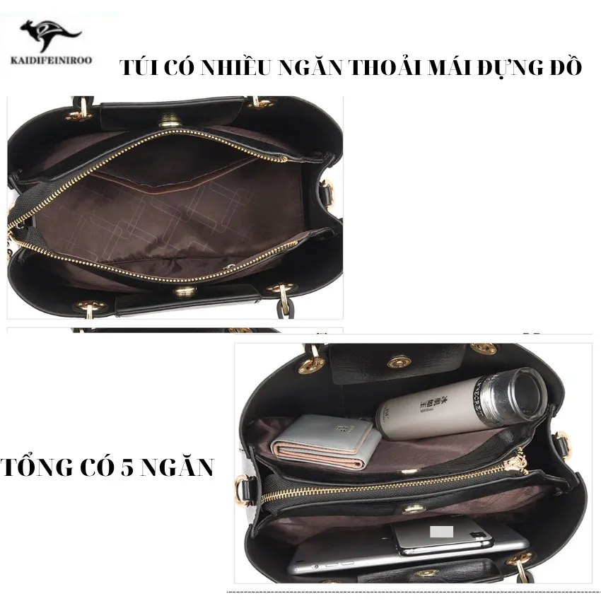 Ảnh Túi xách nữ công sở Hàn Quốc thời trang cao cấp to đẹp KAIDIFEINIROO KF36 (8048) 3