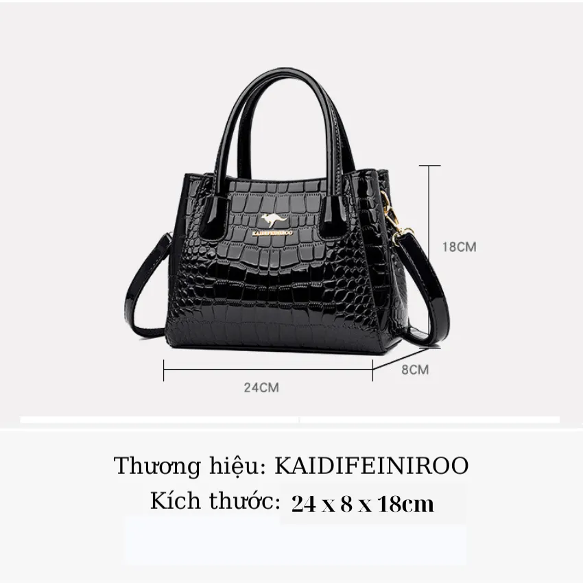 Ảnh Túi xách nữ công sở Hàn Quốc đẹp cao cấp đeo chéo 2025 Kaidifeiniroo KF45 (8089) Size 24cm 2