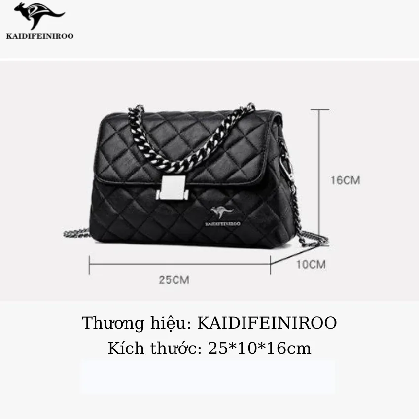 Ảnh Túi xách nữ công sở thời trang cao cấp Hàn Quốc mini đẹp KAIDIFEINIROO KF02 (8617) Size 25cm 2
