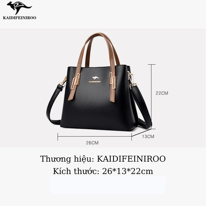 Ảnh Túi xách nữ công sở thời trang cao cấp Hàn Quốc đẹp KAIDIFEINIROO KF28 (5603) Size 26cm 2
