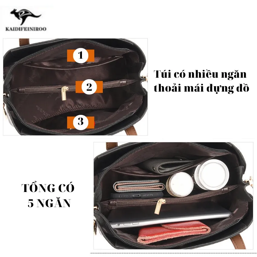 Ảnh Túi xách nữ công sở thời trang cao cấp Hàn Quốc đẹp KAIDIFEINIROO KF28 (5603) Size 26cm 3
